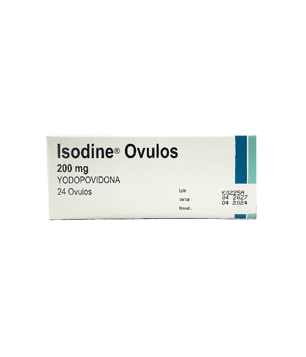 ISODINE YODOPOVIDONA 200 MG CAJA X 24 OVULOS 